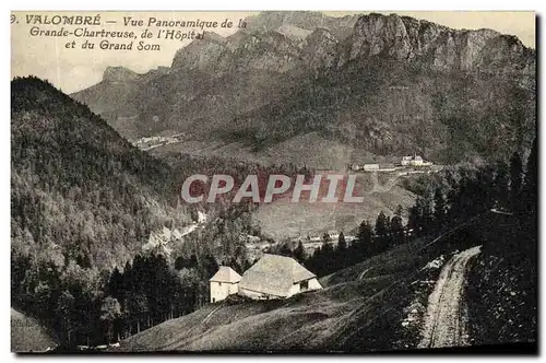 Cartes postales Valombre Vue Panoramique de la Grande Charteuse de L Hopital et du Grand Som