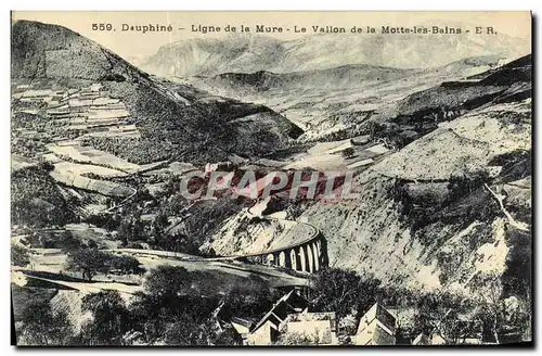 Ansichtskarte AK Dauphine Ligne de la mure Le Vallon de la Motte les Bains