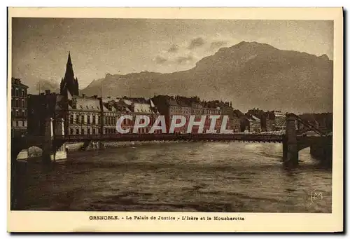 Cartes postales Grenoble Le Palais de Juatice L Isere et le Moucherotte