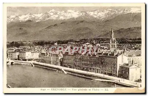 Cartes postales Grenoble Vue Generale et L Isere