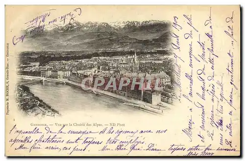 Cartes postales Grenoble Vue sur la Chaire des Alpes