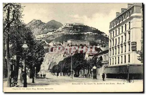 Cartes postales Grenoble Le Cours St Andre et les Forts