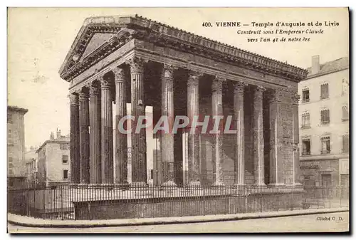 Ansichtskarte AK Vienne Le Temple d Auguste et de Livie