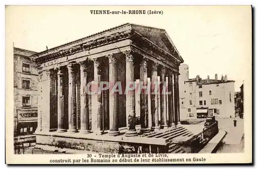 Cartes postales Vienne Sur le Rhone Temple d Auguste et de Livie