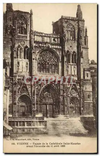 Ansichtskarte AK Vienne Facade de la Cathedrale Saint Maurice