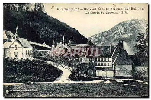 Cartes postales La Grande De Chartreuse La Facade du Couvent