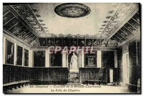 Ansichtskarte AK Dauphine Couvent de la Grande Chartreuse La salle du chapitre