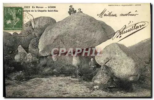 Ansichtskarte AK En Morvan Uchon Rochers de la Chapelle Saint Rau