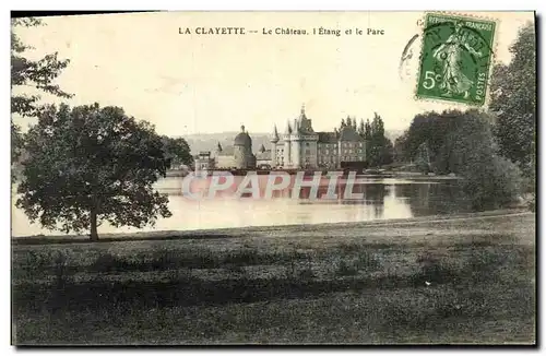 Ansichtskarte AK La Clayette Le Chateau L Etang et le Parc