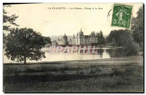 Cartes postales La Clayette Le Chateau L Etang et le Parc
