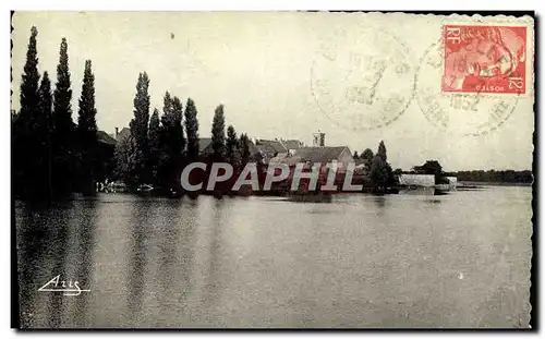 Moderne Karte Ecuelles Le bord de la Saone Le coin des pecheurs