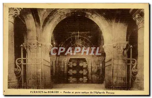 Cartes postales Parrecy les Forges Porche et porte antique de l eglise