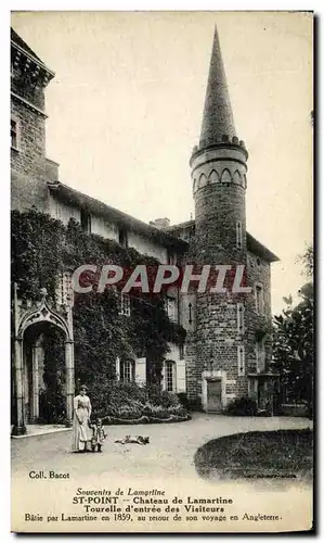 Cartes postales St Point Chateau de Lamartine Tourelle d Entree des Visiteurs