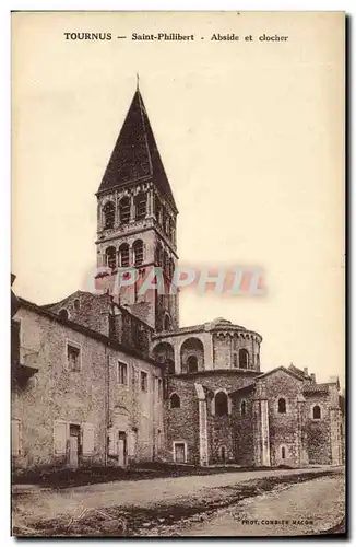 Cartes postales Tournus Saint Philibert Abside et clocher