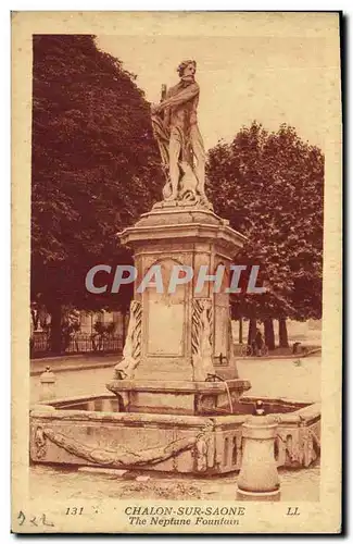 Ansichtskarte AK Chalon Sur Saone Neptune Fontaine