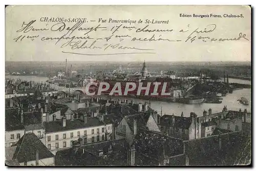 Cartes postales Chalon Sur Saone Vue Panoramique de St Laurent