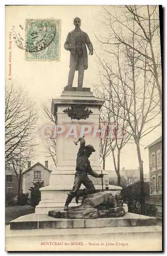 Cartes postales Montceau les Mines Statue de Jules Chagot