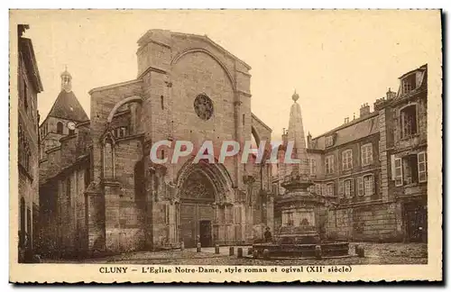 Cartes postales Cluny L Eglise Notre Dame Roman et Ogival