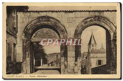 Cartes postales Cluny Portes Abbatiales