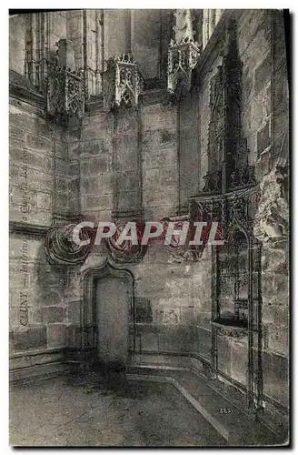 Cartes postales Cluny Interieur de al chapelle Bourbon