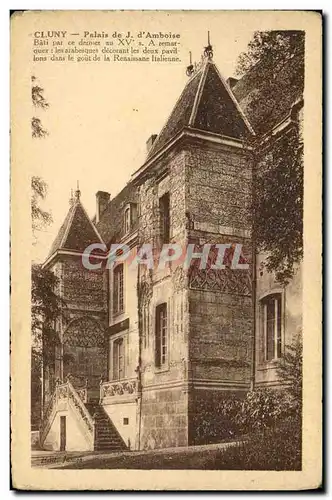 Cartes postales Cluny Palais de J D Amboise