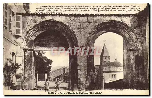 Cartes postales Cluny Porte d Eatree de L Abbaye