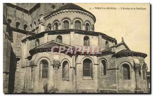 Cartes postales Paray le Monial L Abside de la Basilique