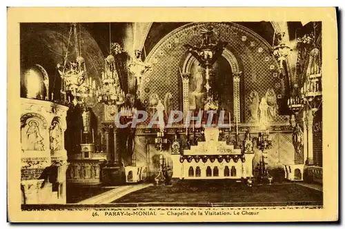 Cartes postales Paray le Monial Chapelle de la Visitation Le Choeur