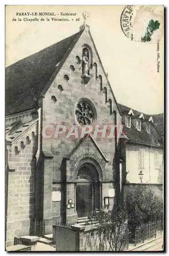 Ansichtskarte AK Paray le Monial Exterieur de la Chapelle de la Visitation