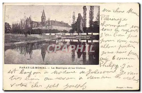 Cartes postales Paray le Monial La Basilique et les Cloitres