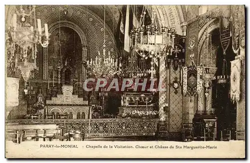 Ansichtskarte AK Paray le Monial Chapelle de la Visitation Choeur et chasse de Ste Marguerite Marie