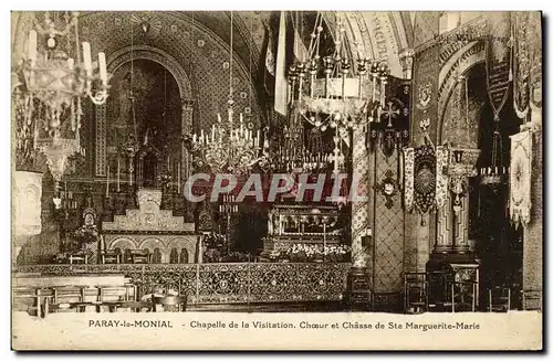 Cartes postales Paray le Monial Chapelle de la Visitation Choeur et chasse de Ste Marguerite Marie