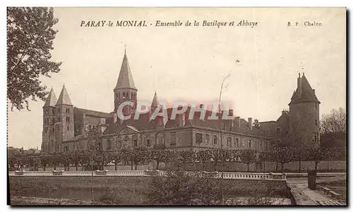 Cartes postales Paray le Monial Ensemble de la Basilique et Abbaye