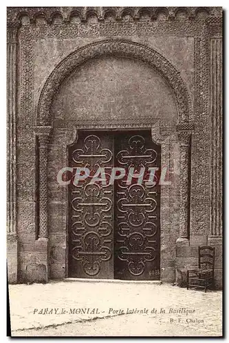 Ansichtskarte AK Paray le Monial Porte Laterale de la Basilique