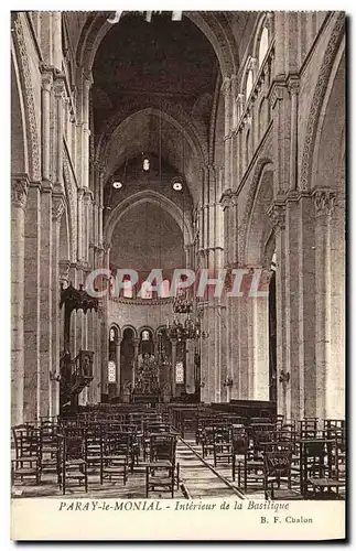 Cartes postales Paray le Monial Interieur de la Basilique