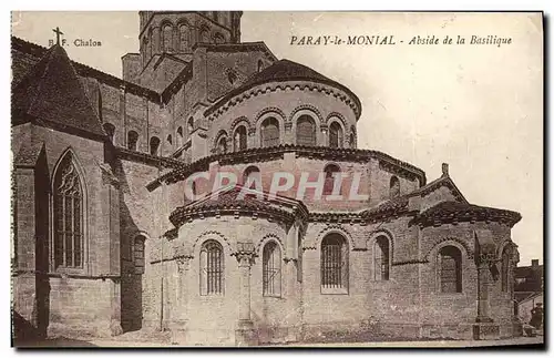 Cartes postales Paray le Monial Abside de la Basilique