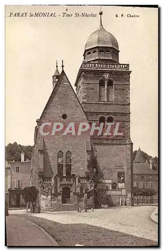 Cartes postales Paray le Monial Tour St Nicolas