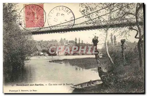 Cartes postales Beaumont Sur Sarthe Un Coin sur la Sarthe