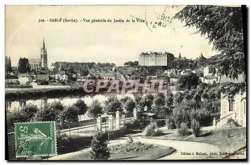 Cartes postales Sable Vue Generale du Jardin de la Ville