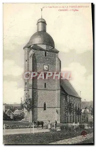 Ansichtskarte AK Les Environs de La Ferte Bernard Cherre L Eglise