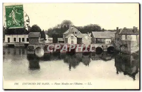 Cartes postales Environs Du Mans Vieux Moulin sur L Huisne