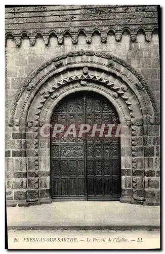 Cartes postales Fresnay Sur Sarthe Le Portail de L Eglise