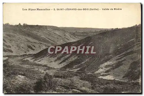 Ansichtskarte AK Les Alpes Mancelles Saint Leonard des Bois Vallee de Misere