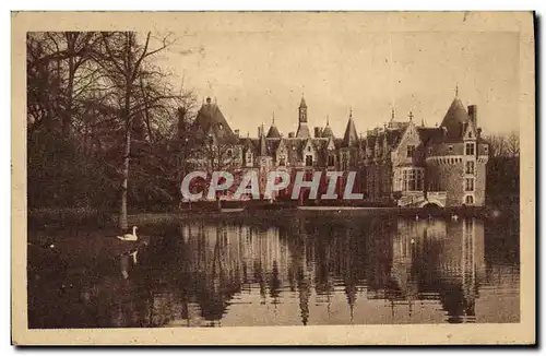 Cartes postales Chateau de Bonnetable Le lac Cygne