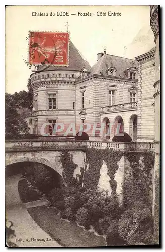 Cartes postales Lude Chateau du Fosses Cote Entree