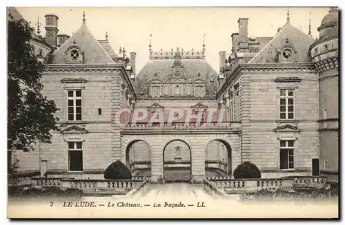 Cartes postales Le Lude Le Chateau La Facade