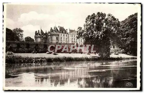 Cartes postales Chateau du Lude Effet de lumiere sur le chateau et la riviere