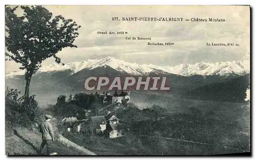 Cartes postales Saint Pierre d Albigny Chateau Miolans