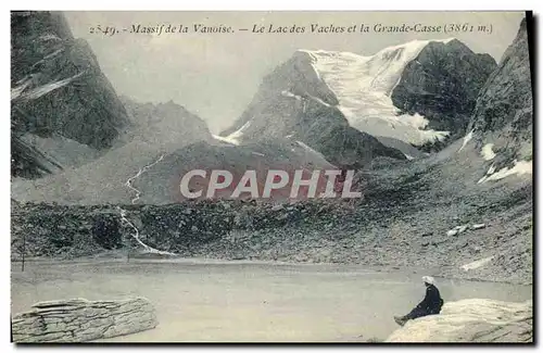 Cartes postales Massif de la Vanoise Le Lac des Vaches et la Grande Casse