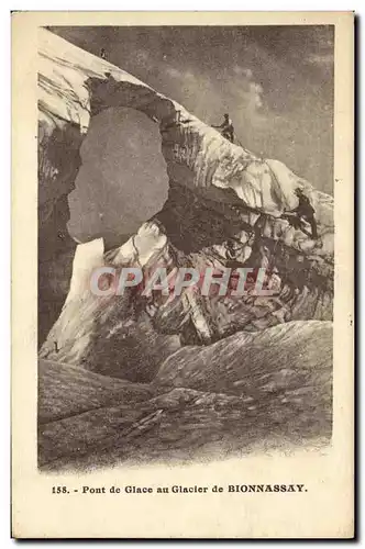 Cartes postales Pont de Galace au Galacier de Bionnassay Alpinisme